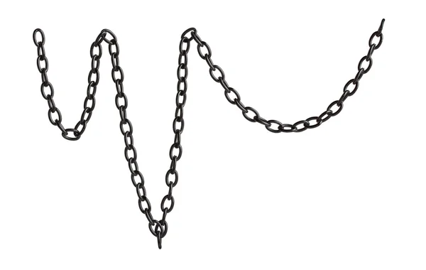 Black metal chain — Stock Photo, Image