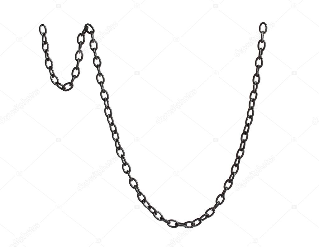 Black metal chain