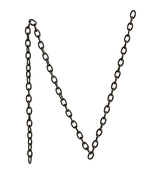 Black metal chain — Stock Photo, Image