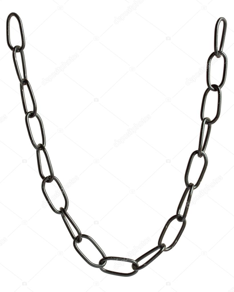 Black metal chain