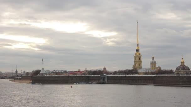 Peter och Pauls fästning — Stockvideo