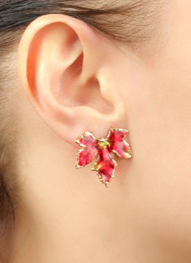 Kadın kulak Küpeli