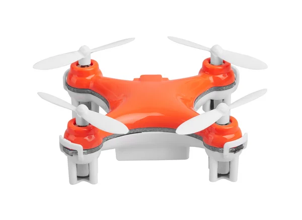 Drone, quadrocopter op wit — Stockfoto