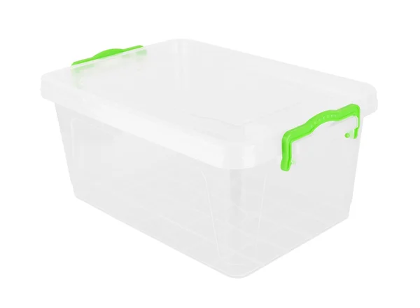 Пластиковий контейнер ізольований на білому — стокове фото