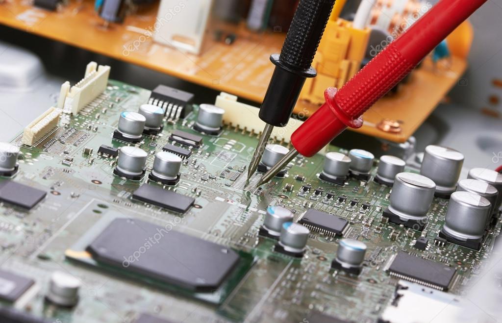 Repair electronic circuit board — Stock Photo © krasyuk 109759676