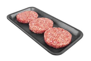 Çiğ et patty paket içinde