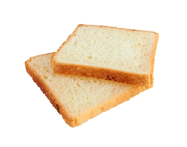 Toast geïsoleerd op wit — Stockfoto