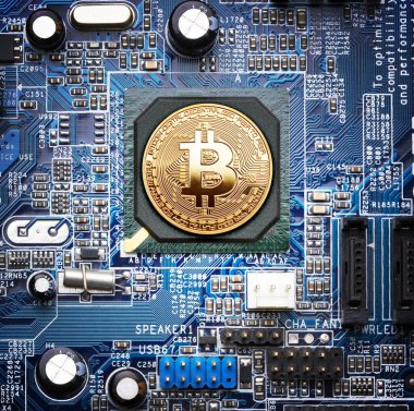 Bilgisayar işlemcisinde Bitcoin