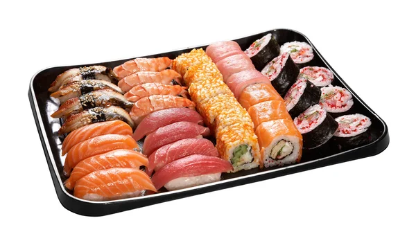 Conjunto de sushi japonês — Fotografia de Stock