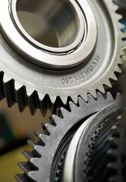 Engrenagem rodas metálicas — Fotografia de Stock
