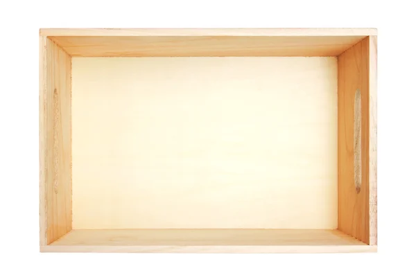 Boş tahta kutu — Stok fotoğraf