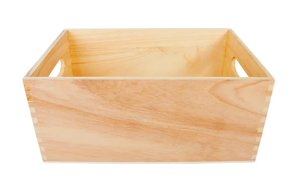 Caja de madera vacía — Foto de Stock