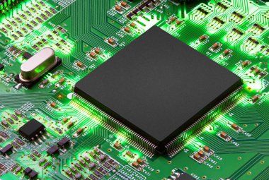 işlemcili elektronik devre kartı