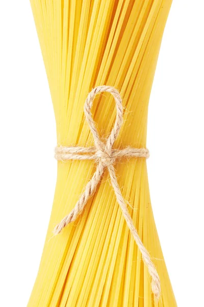 Spaghetti an einem Seil festgebunden — Stockfoto