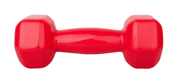 Red dumbbell — Stock Photo, Image