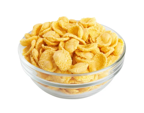 Cornflakes in schaal — Stockfoto