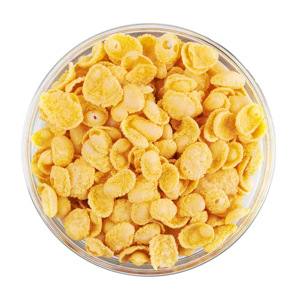 Cornflakes in schaal — Stockfoto