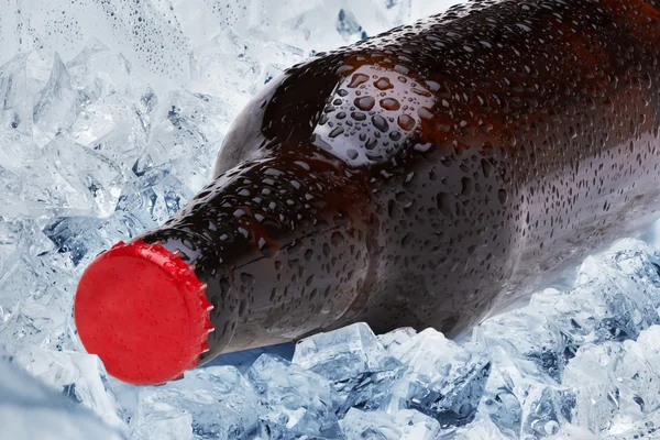 Bottles in ice — Stock Photo, Image