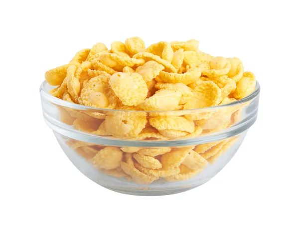 Cornflakes in schaal — Stockfoto