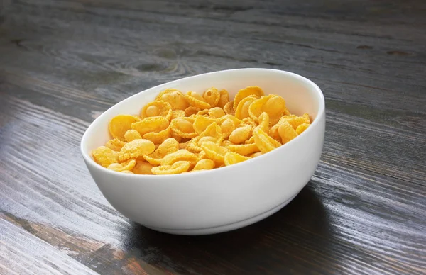 Corn flakes in bowl — Stock Photo, Image