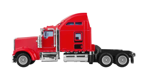 Röd amerikansk lastbil — Stockfoto