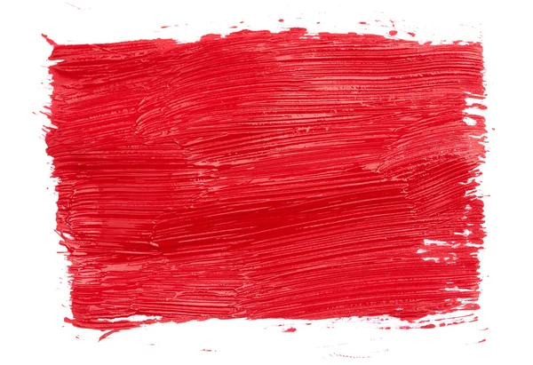 Pinselstriche roter Farbe — Stockfoto