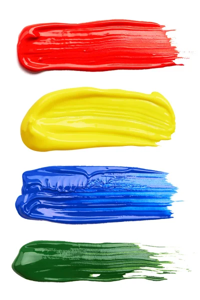Conjunto de pinceladas de pintura multicolor —  Fotos de Stock