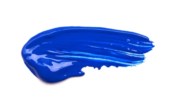 Strokes of blue paint — Stock Photo, Image