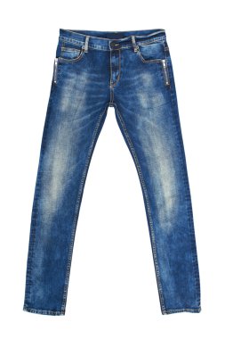 Blue Jeans Isolated on white clipart