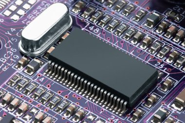 işlemcili elektronik devre kartı