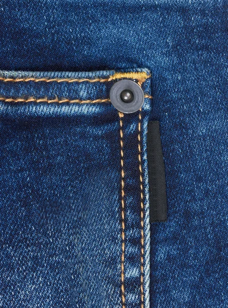 Jeans background with pocket — Stock Photo, Image