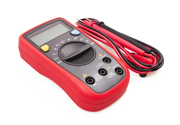 Digitale multimeter geïsoleerd — Stockfoto