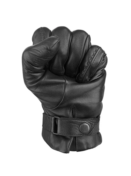 Guantes de cuero negro para hombre —  Fotos de Stock