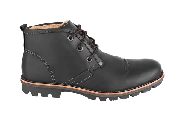 Chaussures en cuir noir pour hommes — Photo