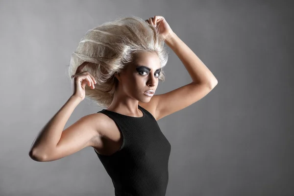 Woman with Futuristic Hairdo — Stock Photo, Image