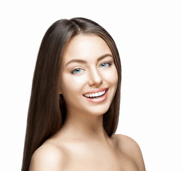 Woman smile. Teeth whitening. Dental care. — Stock Photo, Image