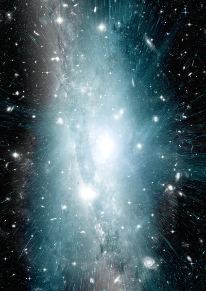 Nebulosa de estrellas, polvo y gas en una galaxia lejana — Foto de Stock