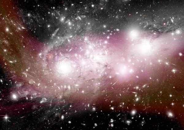 Nebulosa de estrellas, polvo y gas en una galaxia lejana — Foto de Stock