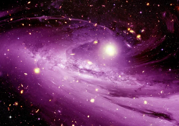Stars, dust and gas nebula in a far galaxy — Stock Photo, Image