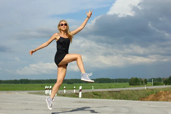 Runner athlete running on road. woman fitness sunrise jogging workout wellness concept. — Stock Photo, Image