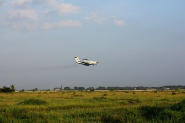 Novosibirsk, 13 Temmuz: Hava Kuvvetleri Beriev A-50 tarafından Rusya - Novosibirsk Tolmachevo Havaalanı al. A-50 dayanak noktası havadan erken uyarı ve kontrol uçağı var. 13 Temmuz 2016 Novosibirsk Rusya'da