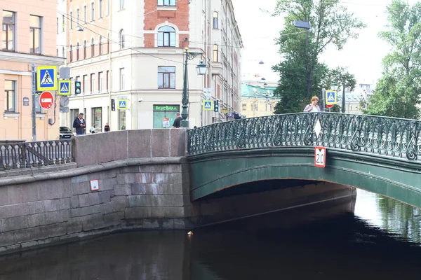 Saint Petersburg Rússia Julho 2021 Caminhadas Nas Ruas Verão São — Fotografia de Stock