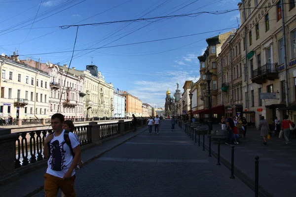 Saint Petersburg Russia July 2021 Прогулянки Літніх Вулицях Санкт Петербурга — стокове фото