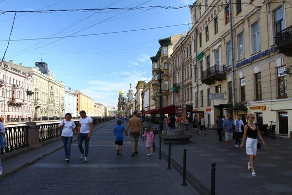 Saint Petersburg Russia July 2021 Прогулянки Літніх Вулицях Санкт Петербурга — стокове фото