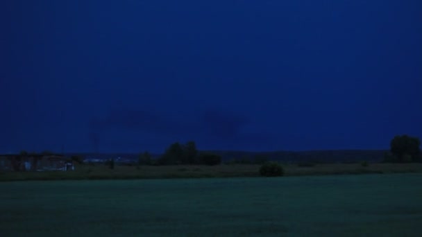 Thunder väderomslag, blixtnedslag, regnar duschar — Stockvideo