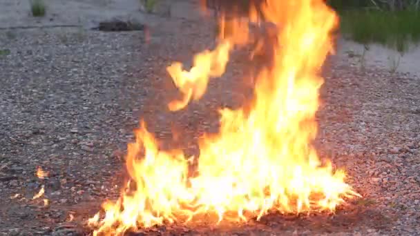 Apokalypse, die Erde in Flammen — Stockvideo