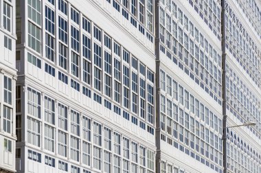 Ahşap doğramalar coruna, Galiçya, İspanya.