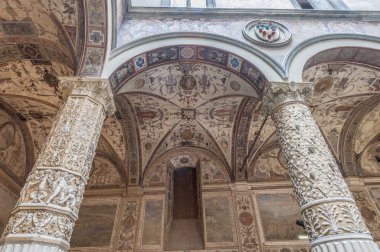 Vecchio Sarayı, Floransa, İtalya belediye binası..