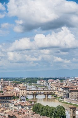 ponte vecchio (eski köprünün) Floransa, İtalya.