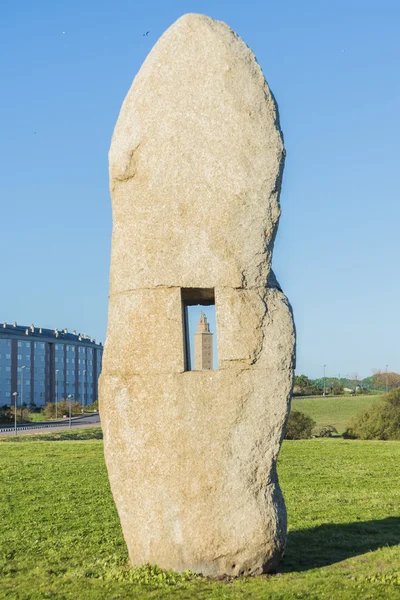 Menhirs park in A Coruna, Galicia, Spain — Stock Photo, Image